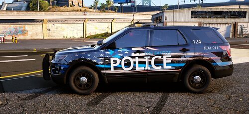 LSPD BLUE LINE FLAG LIVERY PACK  [ LEGACY LSPD MEGA PACK ]