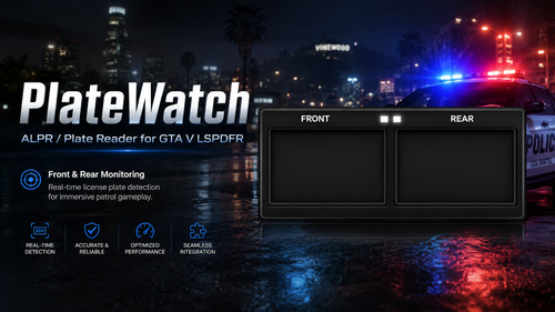 PlateWatch Real Time ALPR Plate Reader for LSPDFR