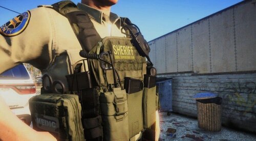 Crime suppression team vest textures (Hanako)
