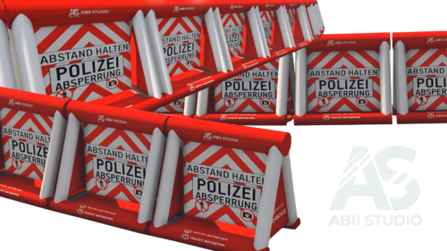 Polster Polizei Absperrung by Abii Studio