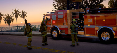 LAFD Vehicle Texture for VeloCity Engine 35