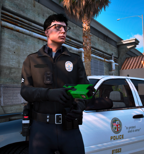 Green LAPD based Taser 7 Texture