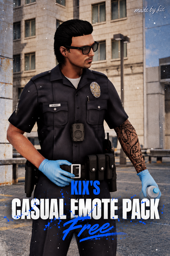 Kix ┃ Casual Emote Pack ┃ Free                                   FiveM / SP