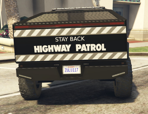 San Andreas Highway Patrol Livery for Tesla Cybertruck