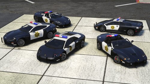 NFSHP2: Class 2 Police pack [Addon / Template / Sounds]
