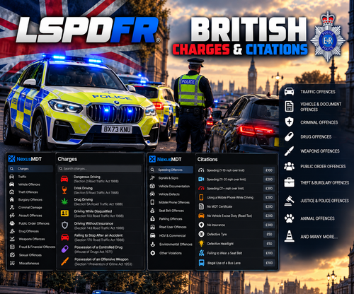 British charges and citations for NEXUSMDT