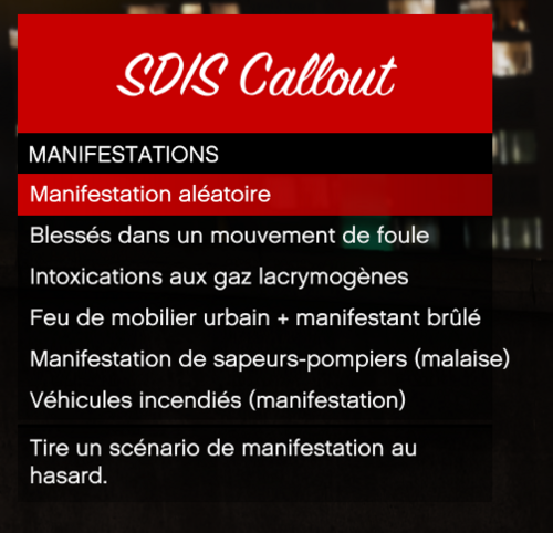 Sdis Callout
