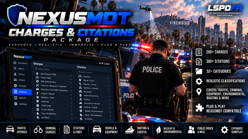 NexusMDT – Expanded Charges & Citations Pack