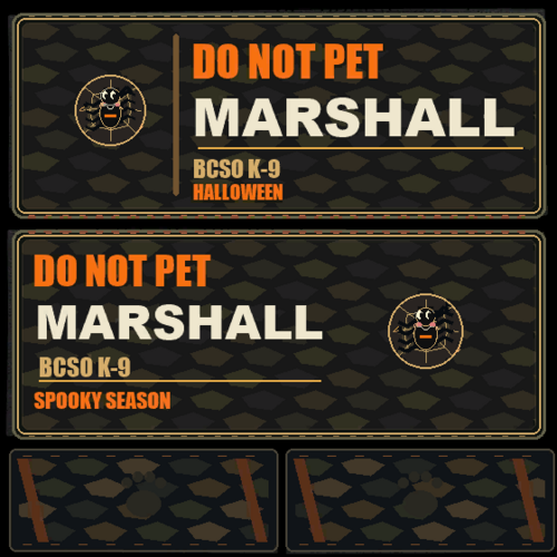 adorable Halloween K-9 vest textures