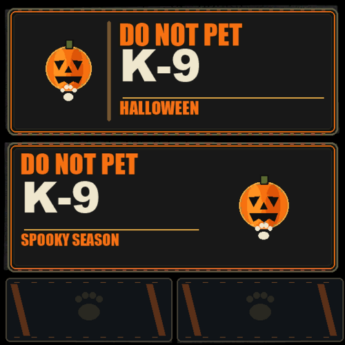 K-9 vest texture halloween