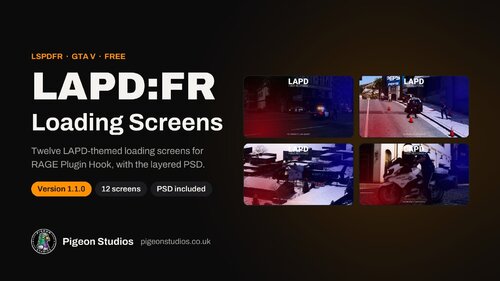 LAPD:FR Loading Screen [.PSD Included]