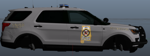 Could contain: vehicle, land vehicle, tire, wheel, transport, sport utility vehicle, bumper, auto part, compact sport utility vehicle, roof rack, automotive exterior, text, automotive luggage rack, motor vehicle, automotive carrying rack, crossover suv, outdoor, land rover, fender, pickup truck, ford, automotive tire, law enforcement, car, mini suv, range rover, police, suv