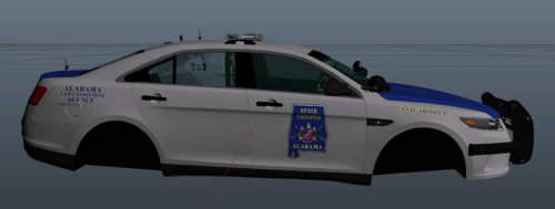 Could contain: vehicle, land vehicle, sky, wheel, transport, tire, car, police car, auto part, law enforcement, outdoor, police, taurus