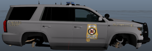 Could contain: vehicle, land vehicle, tire, wheel, transport, sky, sport utility vehicle, text, auto part, roof rack, automotive luggage rack, automotive exterior, automotive carrying rack, compact sport utility vehicle, outdoor, bumper, pickup truck, motor vehicle, car, police, suv