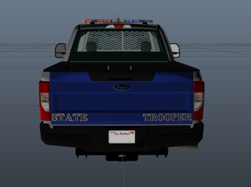 Could contain: text, vehicle, sky, land vehicle, tire, bumper, automotive exterior, auto part, vehicle registration plate, wheel, outdoor, automotive tail & brake light, automotive lighting, pickup truck, blue, truck, car