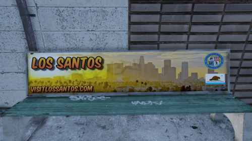 Could contain: text, ground, street furniture, outdoor, sign, bench, street, park, painted