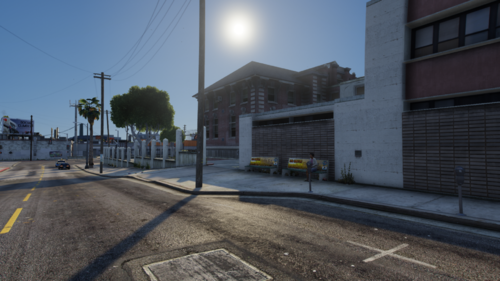 Could contain: outdoor, sky, building, road, tree, street light, road surface, house, asphalt, thoroughfare, electricity, curb, lane, neighbourhood, infrastructure, land vehicle, vehicle, town, public utility, tarmac, electrical supply, sidewalk, way, ground, empty, street, light, city, intersection