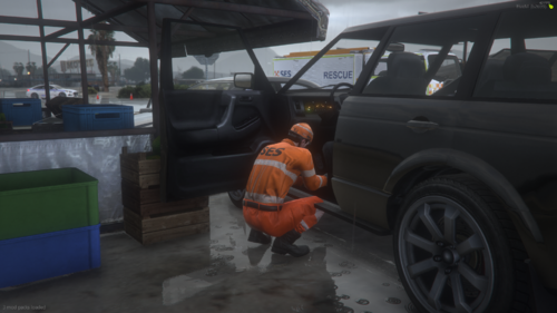 Could contain: wheel, vehicle, tire, land vehicle, outdoor, auto part, car, person, ground, van