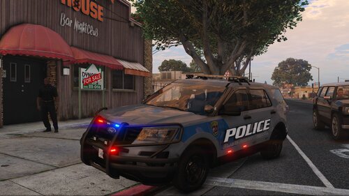 Could contain: text, land vehicle, vehicle, outdoor, wheel, sky, tire, vehicle registration plate, auto part, transport, sport utility vehicle, automotive exterior, road, automotive lighting, family car, automotive tail & brake light, roof rack, automotive parking light, car, automotive carrying rack, bumper, motor vehicle, compact sport utility vehicle, street, parked, ground, police