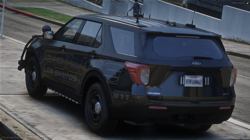 Could contain: vehicle, land vehicle, wheel, tire, text, outdoor, auto part, bumper, automotive exterior, roof rack, vehicle registration plate, sport utility vehicle, automotive luggage rack, transport, automotive carrying rack, automotive tire, fender, car, jeep, street, police