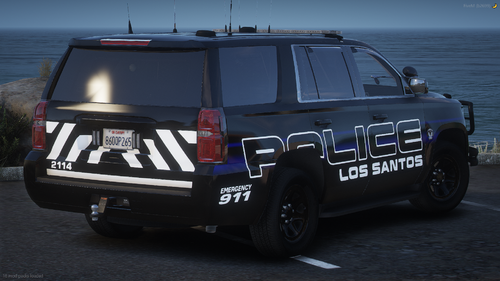 Could contain: vehicle, text, land vehicle, outdoor, wheel, tire, transport, roof rack, sport utility vehicle, vehicle registration plate, auto part, automotive exterior, bumper, automotive luggage rack, automotive tire, car, automotive carrying rack, ocean, parked, jeep, police