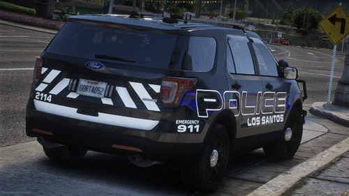 Could contain: vehicle, text, land vehicle, outdoor, wheel, vehicle registration plate, tire, auto part, automotive exterior, police, bumper, roof rack, automotive luggage rack, sport utility vehicle, motor vehicle, automotive carrying rack, transport, ford, road, van, car, parked, ground, street