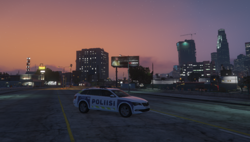 Could contain: sky, vehicle, outdoor, land vehicle, wheel, building, road, skyscraper, transport, street, car, city, sunset, light