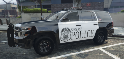 Could contain: vehicle, land vehicle, tire, wheel, police, outdoor, auto part, bumper, text, law enforcement, sport utility vehicle, automotive exterior, police car, automotive tire, fender, transport, motor vehicle, compact sport utility vehicle, car, parked, ground, suv