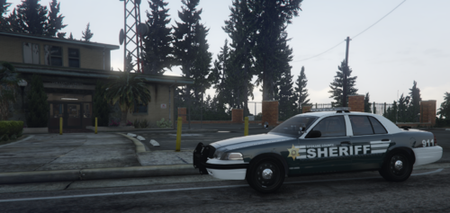 Could contain: vehicle, land vehicle, outdoor, wheel, sky, transport, tree, police car, law enforcement, ford crown victoria police interceptor, road, full-size car, sedan, car, street, police