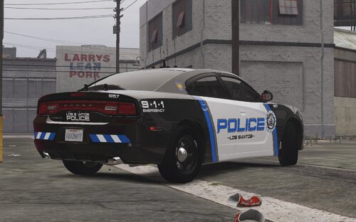 Could contain: text, vehicle, land vehicle, tire, wheel, outdoor, building, auto part, road, vehicle registration plate, automotive exterior, bumper, police car, motor vehicle, transport, street, truck, ground, police, car, emergency