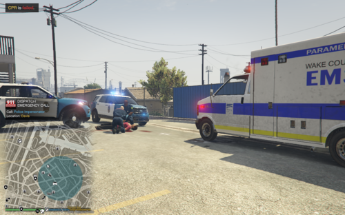 Could contain: land vehicle, vehicle, wheel, text, outdoor, sky, tire, transport, truck, car, van, emergency vehicle, road, vehicle registration plate, motor vehicle, mode of transport, auto part, emergency service, ambulance, emergency, street, blue, parked, ground