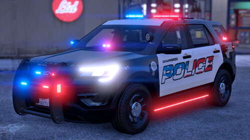 Could contain: vehicle, land vehicle, wheel, text, tire, outdoor, transport, auto part, automotive lighting, road, vehicle registration plate, automotive exterior, automotive tail & brake light, bumper, automotive light bulb, automotive side marker light, motor vehicle, street, light, red, police, car