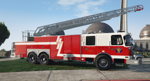 Could contain: transport, wheel, outdoor, vehicle, sky, land vehicle, fire, fire department, truck, emergency service, firefighter, emergency vehicle, fire apparatus, emergency, auto part, rescue, fire station, tire, red, parked, engine, department