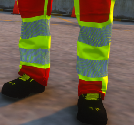 Could contain: footwear, person, standing, ground, yellow, outdoor, sock