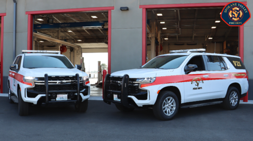 Could contain: vehicle, wheel, land vehicle, tire, sport utility vehicle, auto part, bumper, emergency service, automotive exterior, text, emergency vehicle, compact sport utility vehicle, motor vehicle, transport, crossover suv, automotive tire, roof rack, automotive luggage rack, ford, hardtop, car, road, outdoor, parked, suv, police, emergency