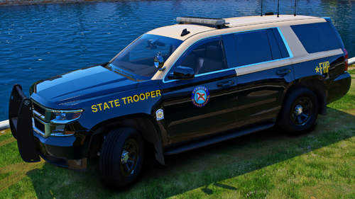 Could contain: vehicle, land vehicle, wheel, transport, tire, outdoor, bumper, ford, sport utility vehicle, car, roof rack, grass, auto part, automotive luggage rack, police car, compact sport utility vehicle, law enforcement, crossover suv, ford motor company, automotive exterior, police, suv, parked