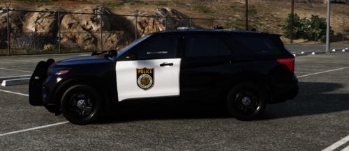 Could contain: vehicle, land vehicle, wheel, outdoor, tire, road, auto part, automotive exterior, bumper, police, car