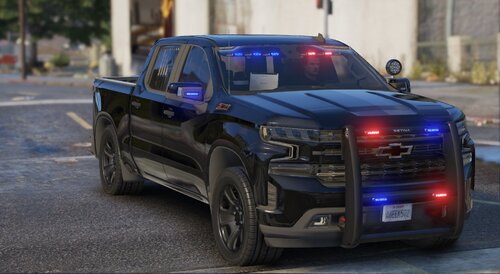 Could contain: vehicle, land vehicle, wheel, tire, outdoor, road, bumper, auto part, police, sport utility vehicle, vehicle registration plate, automotive exterior, pickup truck, chevrolet, general motors, transport, automotive lighting, automotive side marker light, compact sport utility vehicle, subaru, mitsubishi, street, car, ground, parked