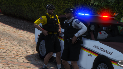 Could contain: outdoor, vehicle, clothing, person, wheel, land vehicle, tire, road, ground, motorcycle, footwear, auto part, transport, street, people, police