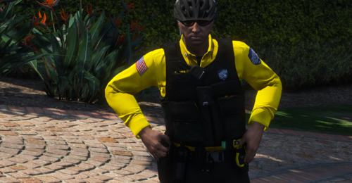 Could contain: person, clothing, outdoor, plant, yellow, personal protective equipment, protective garment, ground, wearing