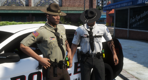 Could contain: person, outdoor, law enforcement, clothing, vehicle, man, security, police officer, police, land vehicle, car, officer, hat, official, military uniform