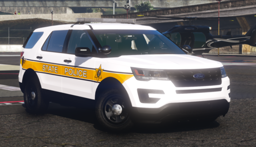 Could contain: vehicle, land vehicle, wheel, tire, outdoor, police, auto part, text, motor vehicle, car, bumper, ford, sport utility vehicle, automotive exterior, vehicle registration plate, police car, road, ford motor company, compact sport utility vehicle, law enforcement, van, emergency