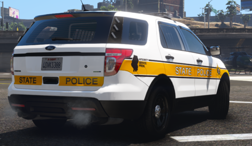 Could contain: vehicle, land vehicle, text, outdoor, wheel, transport, vehicle registration plate, car, emergency service, police car, emergency vehicle, law enforcement, auto part, motor vehicle, police, automotive exterior, emergency, ford, tire, road