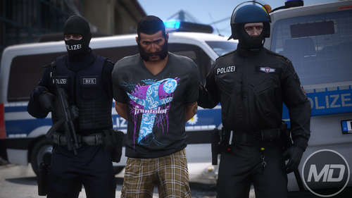 Could contain: clothing, person, outdoor, vehicle, man, security, sunglasses, law enforcement, goggles, standing, police, officer