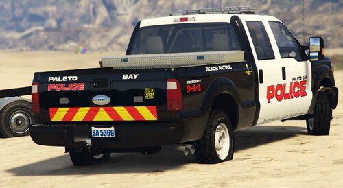 Could contain: vehicle, wheel, land vehicle, tire, outdoor, transport, auto part, automotive tire, bumper, emergency service, text, truck, sport utility vehicle, emergency vehicle, automotive exterior, pickup truck, automotive luggage rack, roof rack, tread, off-road vehicle, fender, car, ground, police, parked, jeep, emergency