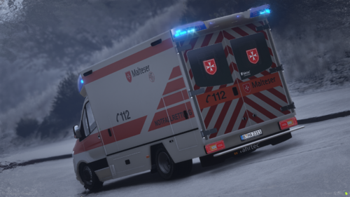 Could contain: transport, outdoor, vehicle, land vehicle, firefighter, wheel, emergency service, emergency vehicle, text, mode of transport, emergency, road, snow, truck, ambulance, fire