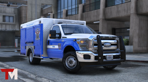 Could contain: vehicle, transport, land vehicle, wheel, tire, outdoor, motor vehicle, building, text, commercial vehicle, auto part, road, bumper, mode of transport, trailer truck, grille, freight transport, truck, blue, street, parked