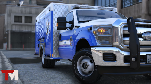 Could contain: vehicle, wheel, land vehicle, transport, tire, auto part, text, outdoor, bumper, motor vehicle, grille, road, commercial vehicle, building, automotive tire, vehicle registration plate, truck, blue, parked, street