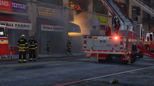 Could contain: firefighter, emergency service, fire, fire department, emergency, workwear, rescue, fire apparatus, outdoor, emergency vehicle, blue-collar worker, service, high-visibility clothing, fire marshal, fireman, rescuer, road, vehicle, building