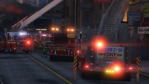 Could contain: fire, firefighter, vehicle, land vehicle, emergency service, road, outdoor, fire department, transport, truck, fire apparatus, emergency vehicle, emergency, wheel, rescue, street, light, red